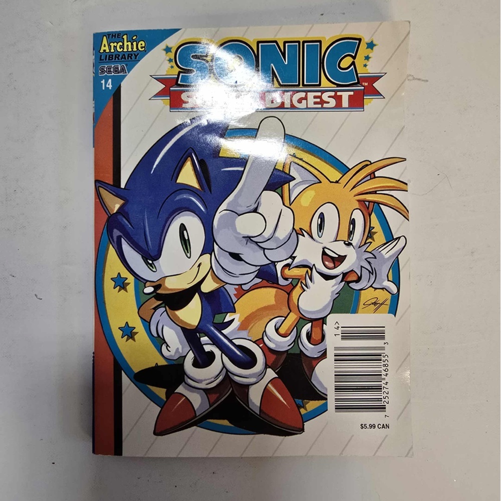 Sonic The Hedgehog Archie Comics Super Digest Issue 14 Mini Book Rare